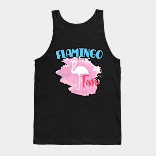 Art Flamingo Fan graphic graphic Tank Top